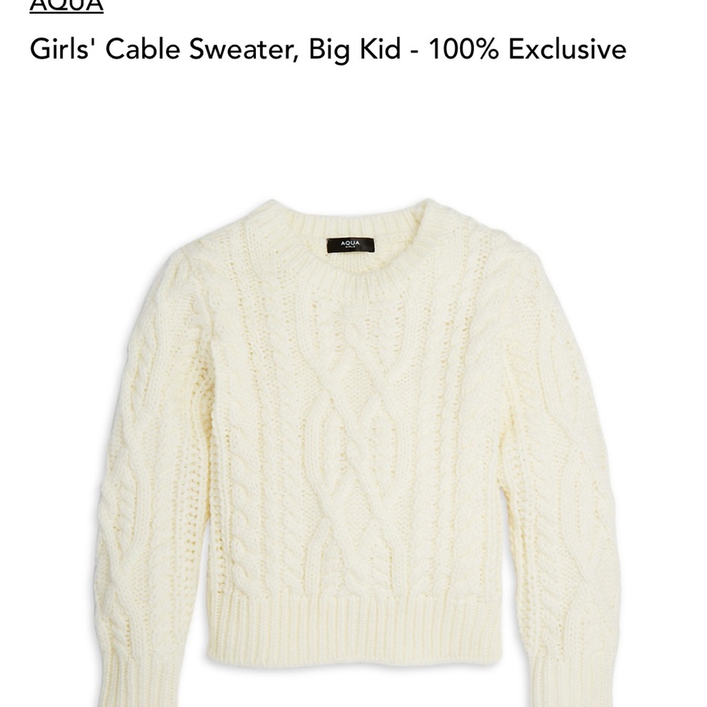 Aqua Girls Sweater